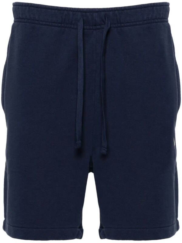 Polo Ralph Lauren short de sport en coton à logo Polo Pony - Bleu