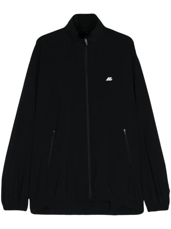 Balenciaga veste zippée à logo imprimé - Noir