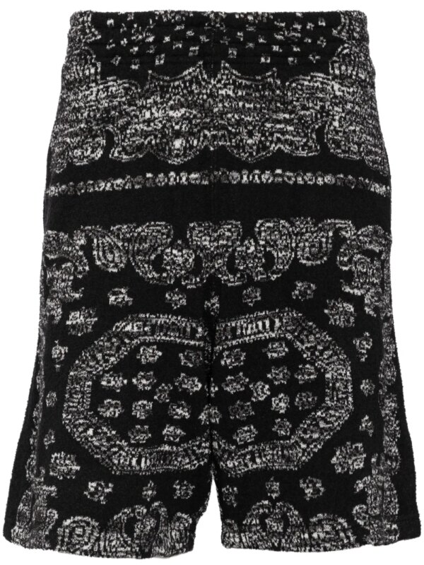 BREATH short à motif en jacquard - Noir