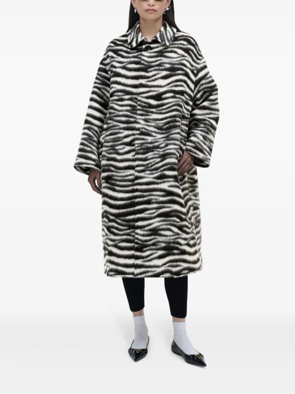 Marc Jacobs The Zebra geborstelde jas - Zwart