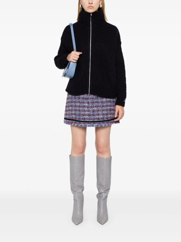 Karl Lagerfeld Bouclé mini-rok - Blauw