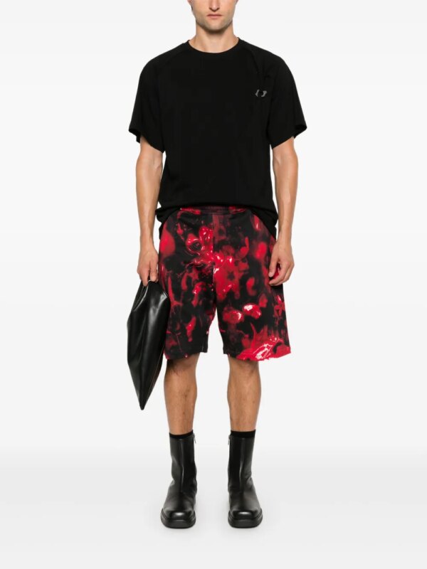 Alexander McQueen Wax Flower trainingsshorts - Rood