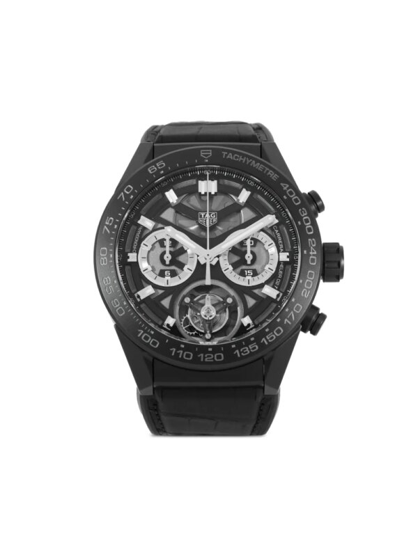 TAG Heuer montre Carrera Calibre Heuer 02T Automatic Chronograph 45 mm non portée - Noir