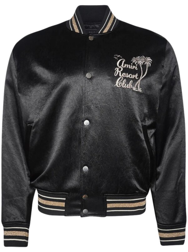 AMIRI veste de sport à logo brodé - Noir