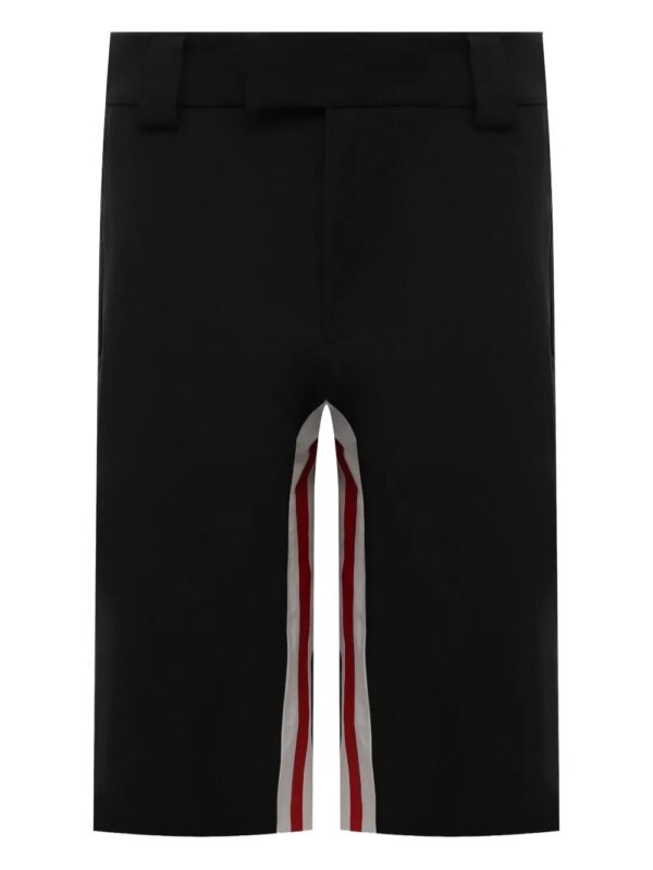 Prada short à rayures - Noir