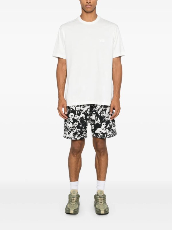 Y-3 T-shirt met logoprint - Wit
