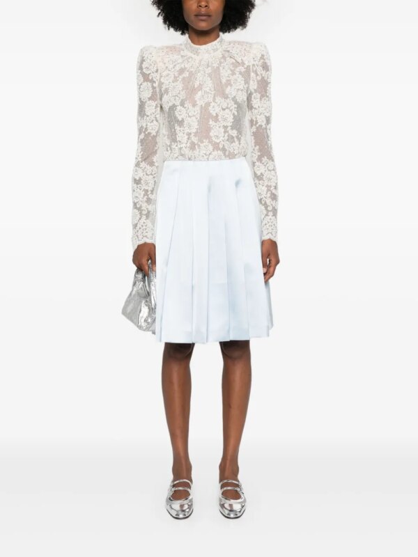 Self-Portrait Plooirok - Blauw