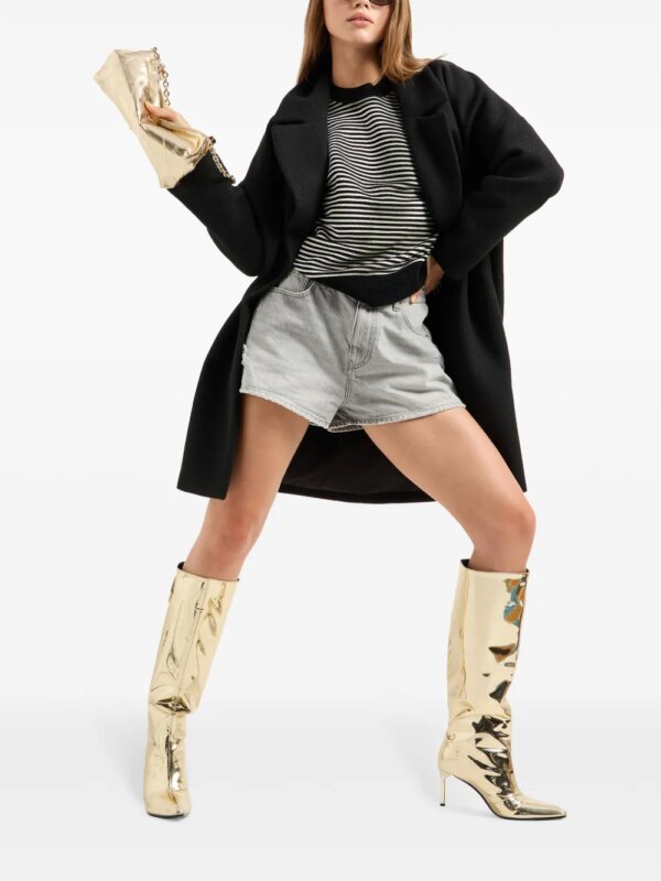 Armani Exchange Jas met enkele rij knopen - Zwart