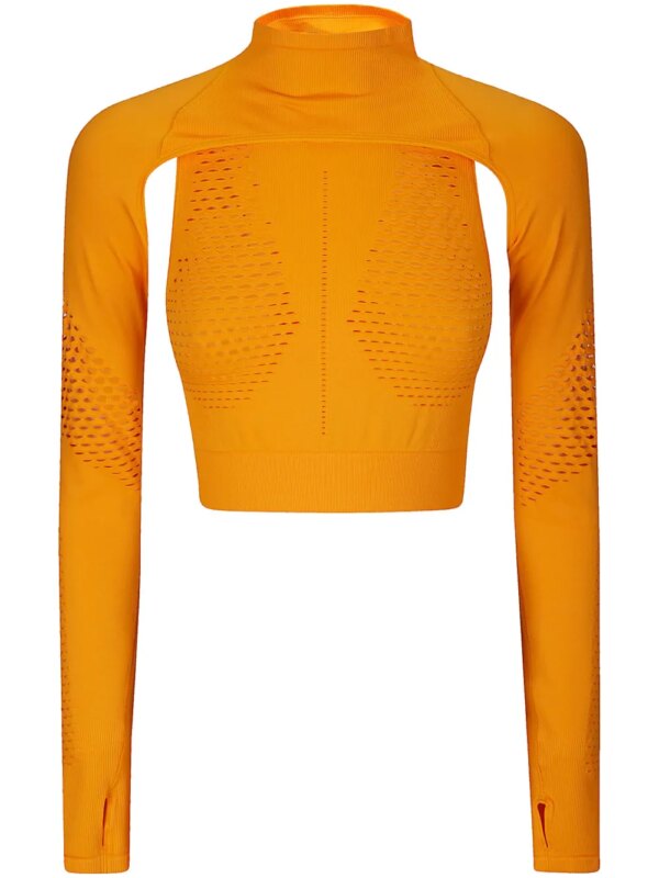 adidas by Stella McCartney débardeur à coupe crop - Orange