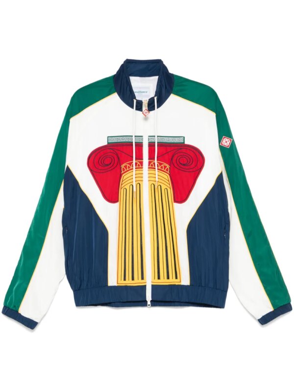 Casablanca coupe-vent à broderies - Bleu