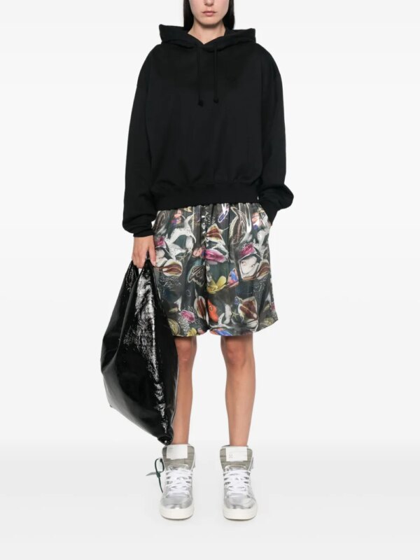 Y-3 x adidas logo-print hoodie - Zwart