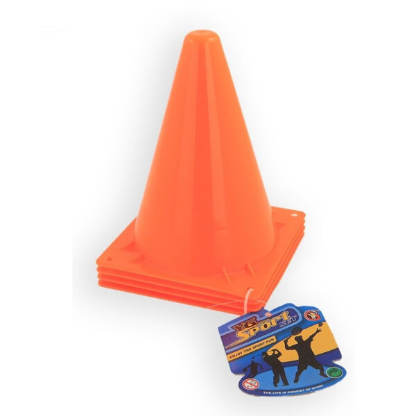 Jonotoys Sport/voetbal training pionnen - 8x st - oranje - 20 cm