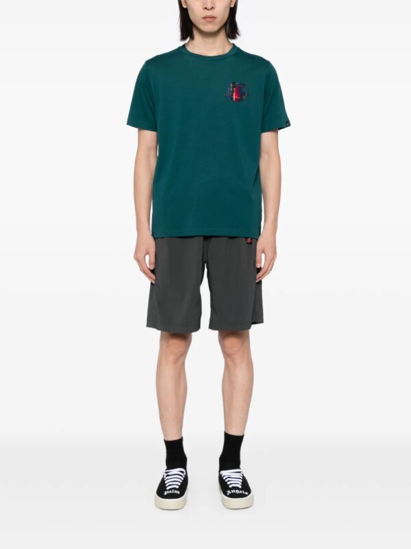 SPORT b. by agnès b. T-shirt met logopatches - Groen