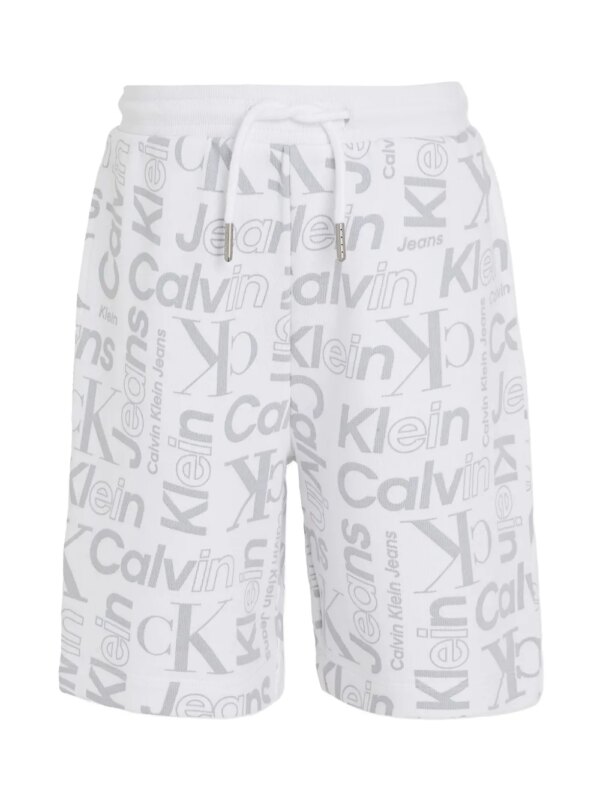 Calvin Klein Kids short de sport à logo - Blanc