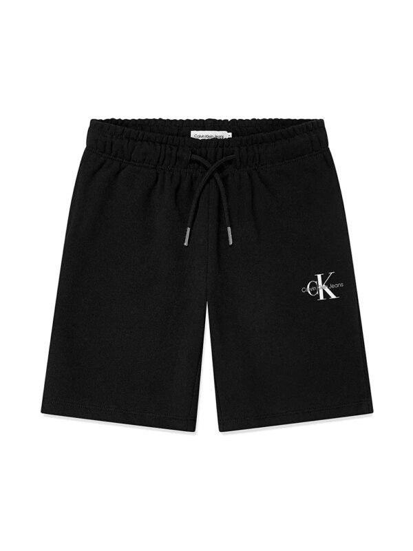 Calvin Klein Kids short de sport à logo imprimé - Noir