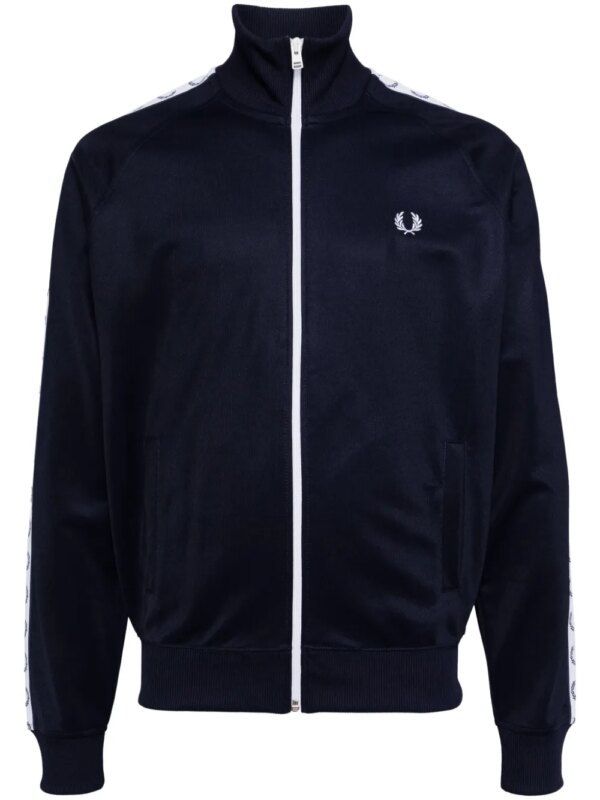 Fred Perry veste zippée à bande logo - Bleu
