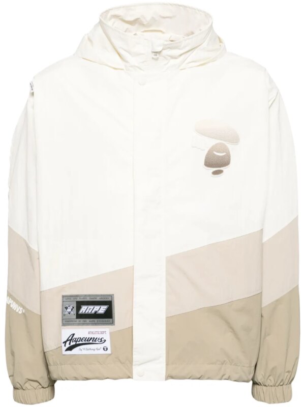 AAPE BY *A BATHING APE® veste à patch logo - Blanc