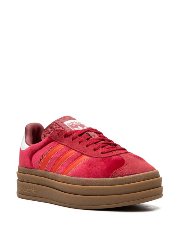 adidas Gazelle Bold "Velvet Pack - Victory Red/Felrood/Off White" sneakers