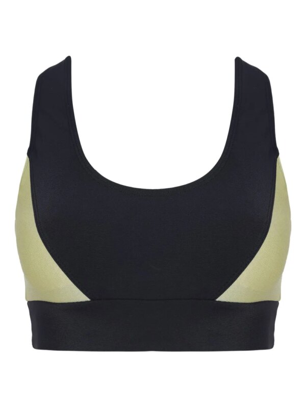 Lygia & Nanny haut Flow à design bicolore - Noir