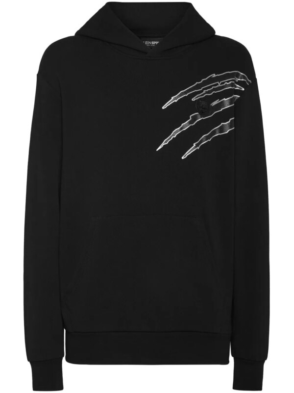 Plein Sport sweat à imprimé graphique - Noir