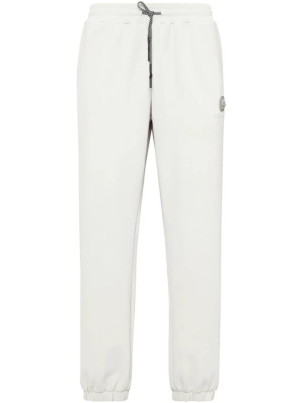 Plein Sport pantalon de jogging à patch logo - Gris