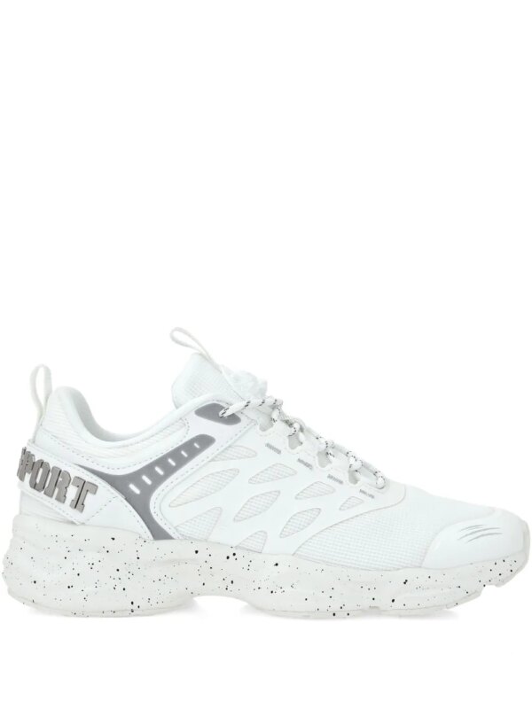 Plein Sport baskets Runner Reflective Scratch - Blanc