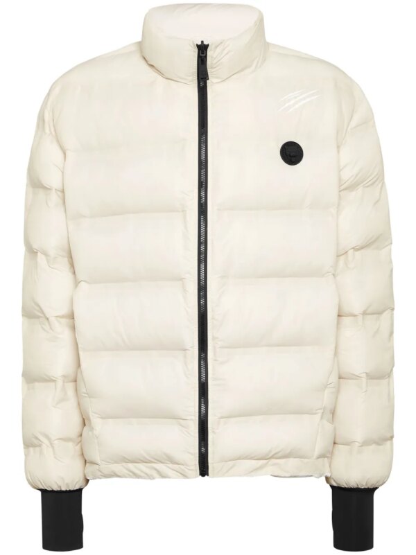 Plein Sport doudoune à patch logo - Gris