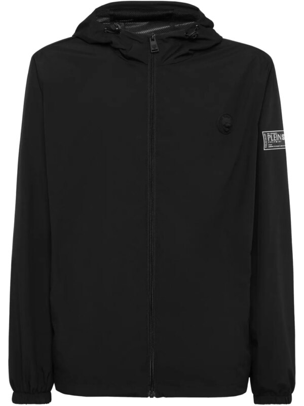 Plein Sport coupe-vent à fermeture zippée - Noir