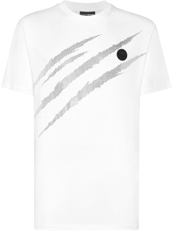 Plein Sport t-shirt Lamina Scratch - Blanc