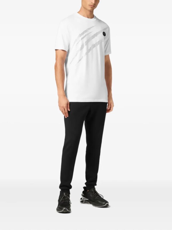 Plein Sport Lamina Scratch T-shirt - Wit