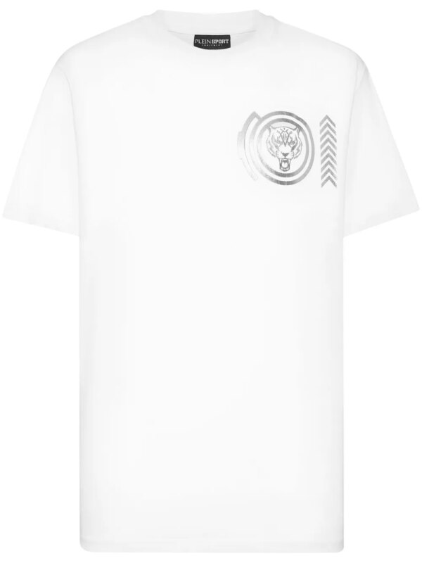 Plein Sport t-shirt Lamina Tiger - Blanc