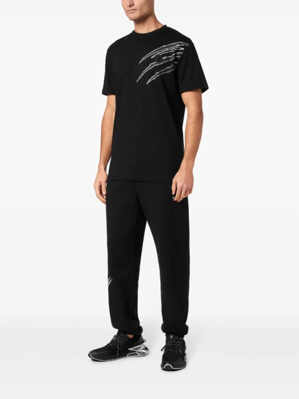 Plein Sport T-shirt met print - Zwart