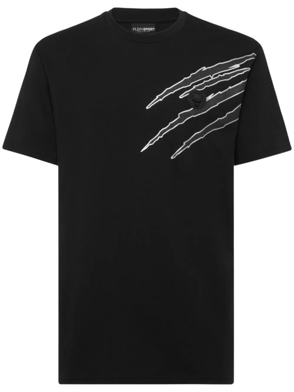Plein Sport t-shirt à imprimé graphique - Noir