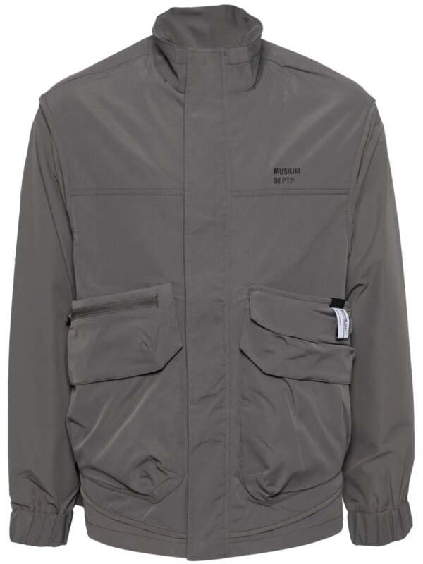 Musium Div. veste à logo imprimé - Gris