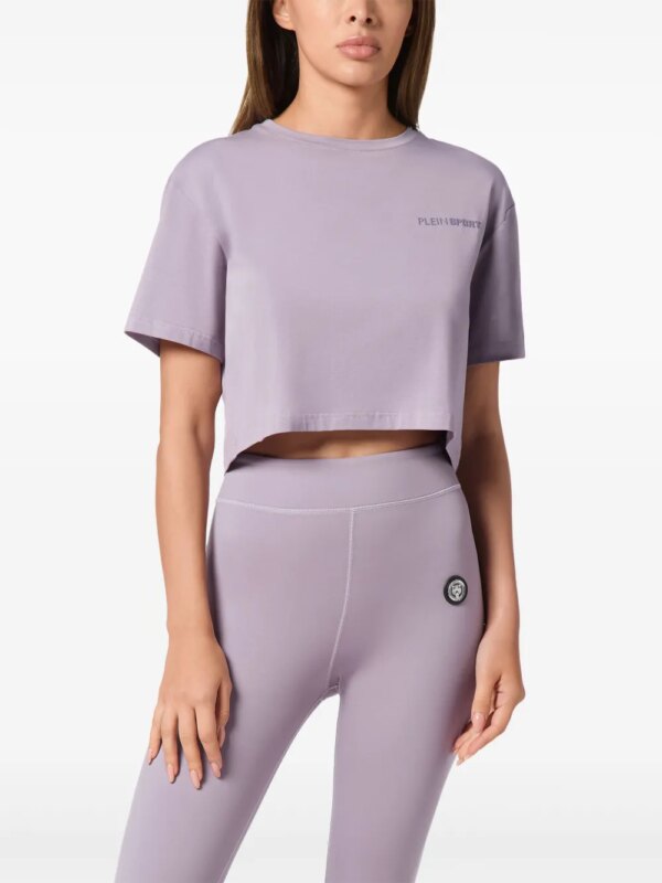 Plein Sport Cropped T-shirt - Paars