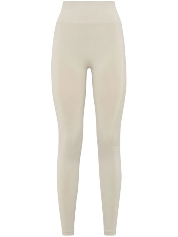 Plein Sport legging à taille à logo - Tons neutres