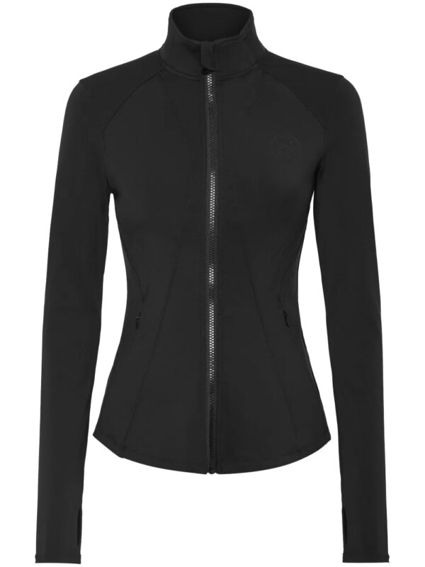 Plein Sport veste à logo appliqué - Noir