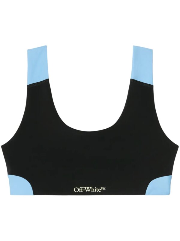 Off-White brassière de sport à design colour block - Noir