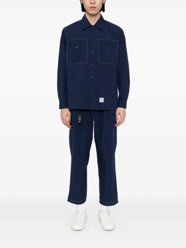 SPORT b. by agnès b. Overhemd met logoprint - Blauw