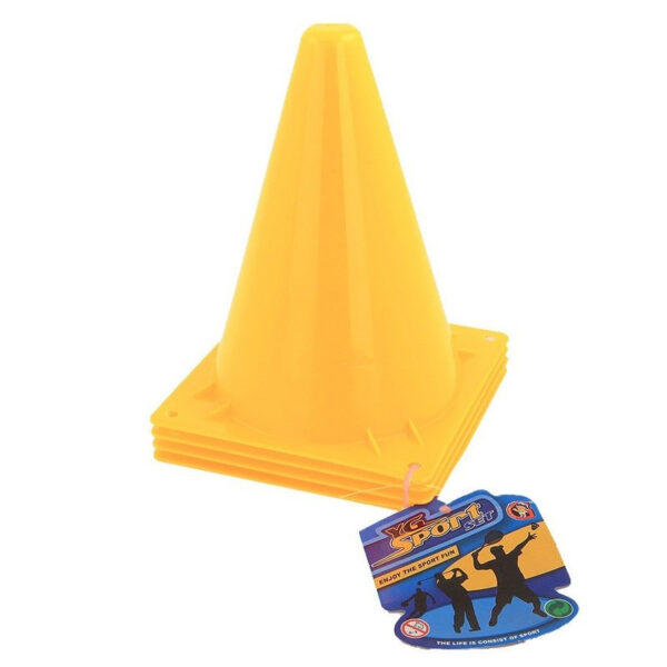 12x Sport/voetbal training pionnen geel 20 cm