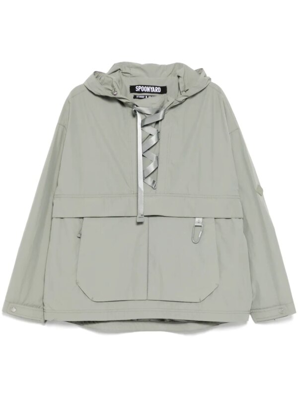 Spoonyard imperméable à détail de laçage - Vert