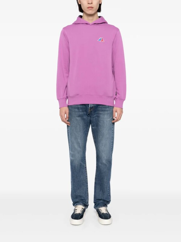 SPORT b. by agnès b. Hoodie met logopatch - Paars