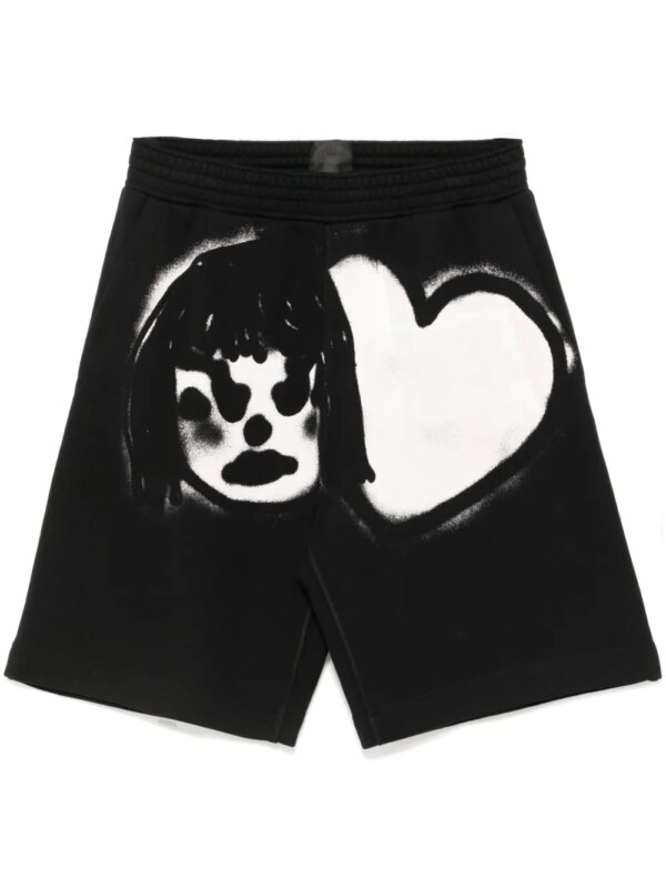 Givenchy short à imprimé graffiti - Noir