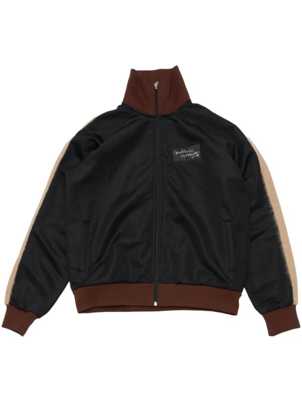 Stockholm Surfboard Club veste zippée à logo appliqué - Noir