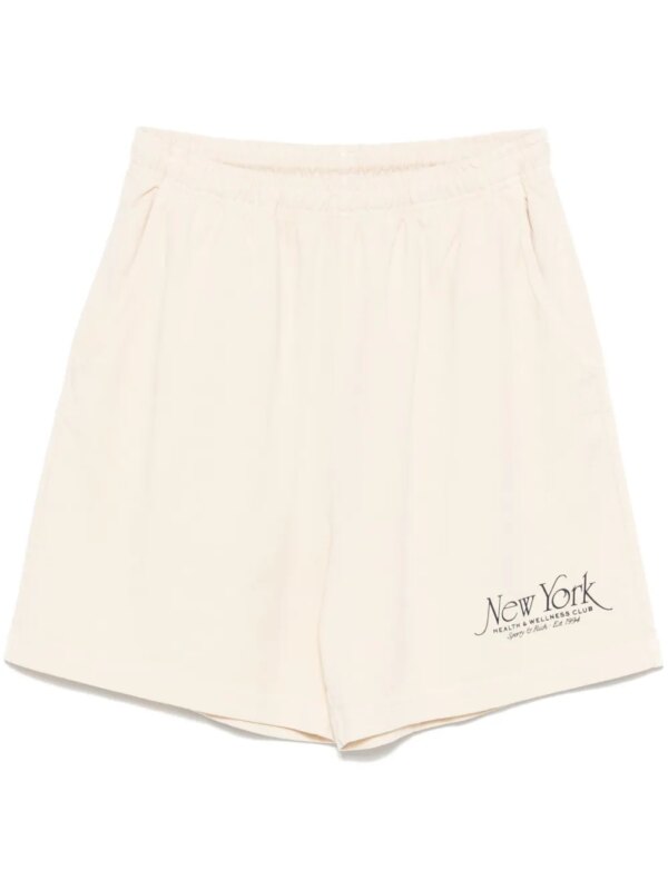 Sporty & Rich short de sport NY 94 - Tons neutres