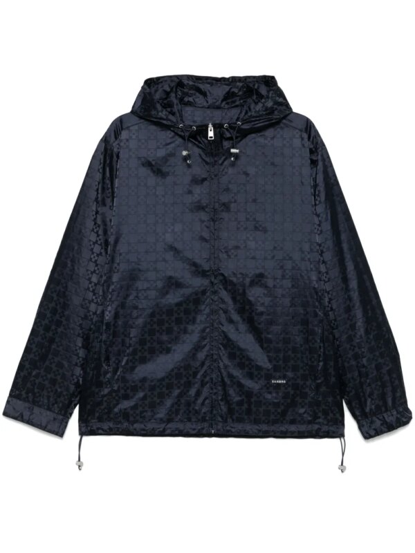 SANDRO veste Square Cross - Bleu