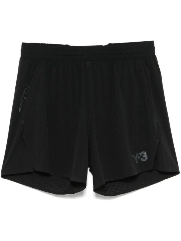 Y-3 short à design perforé - Noir