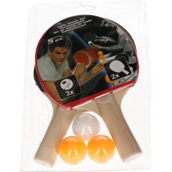 Tafeltennisbatjes - incl. pingpong balletjes - tafeltennis set