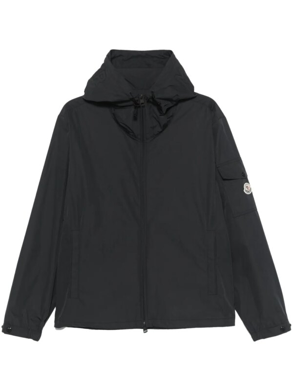 Moncler veste à détail verres - Noir