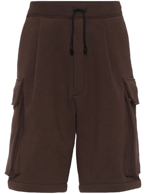 DSQUARED2 short de sport en coton - Marron